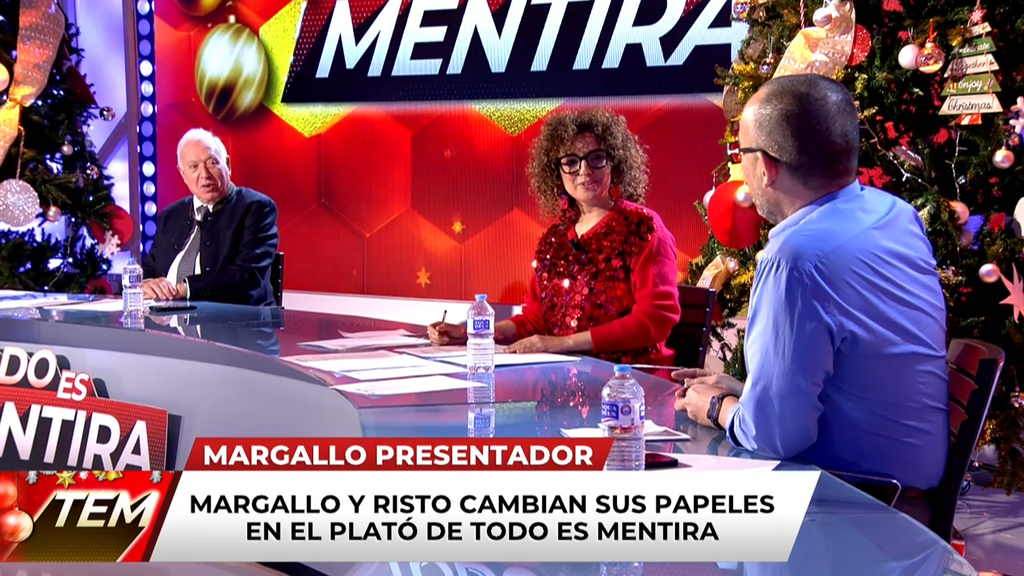 Margallo y Risto cambian sus papeles en el plató de 'Todo es mentira': "Queréis dejarme poner orden"