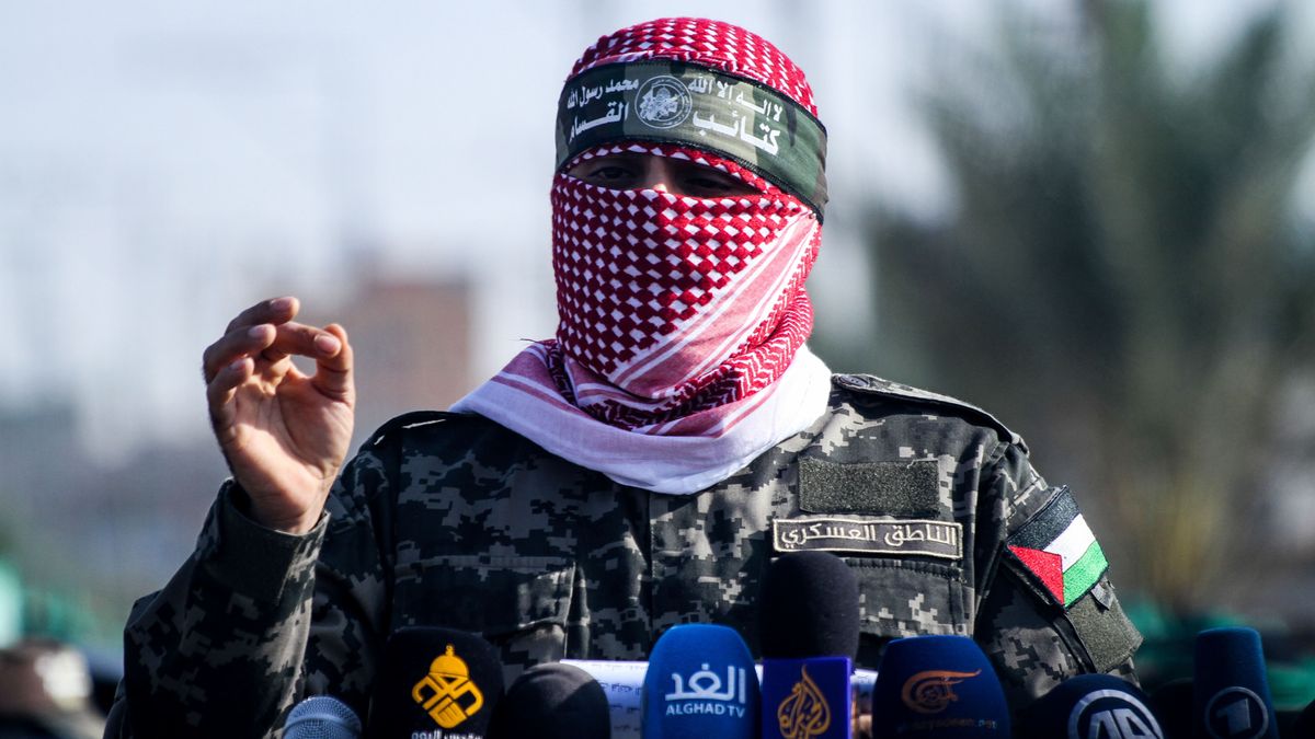 Abú Obeida, portavoz de las Brigadas de Ezzeldín al Qassam, brazo armado del Movimiento de Resistencia Islámica (Hamás)