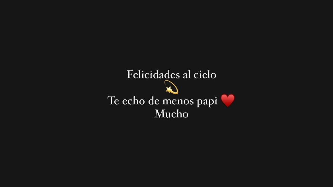 El homenaje de Irene Rosales a su padre