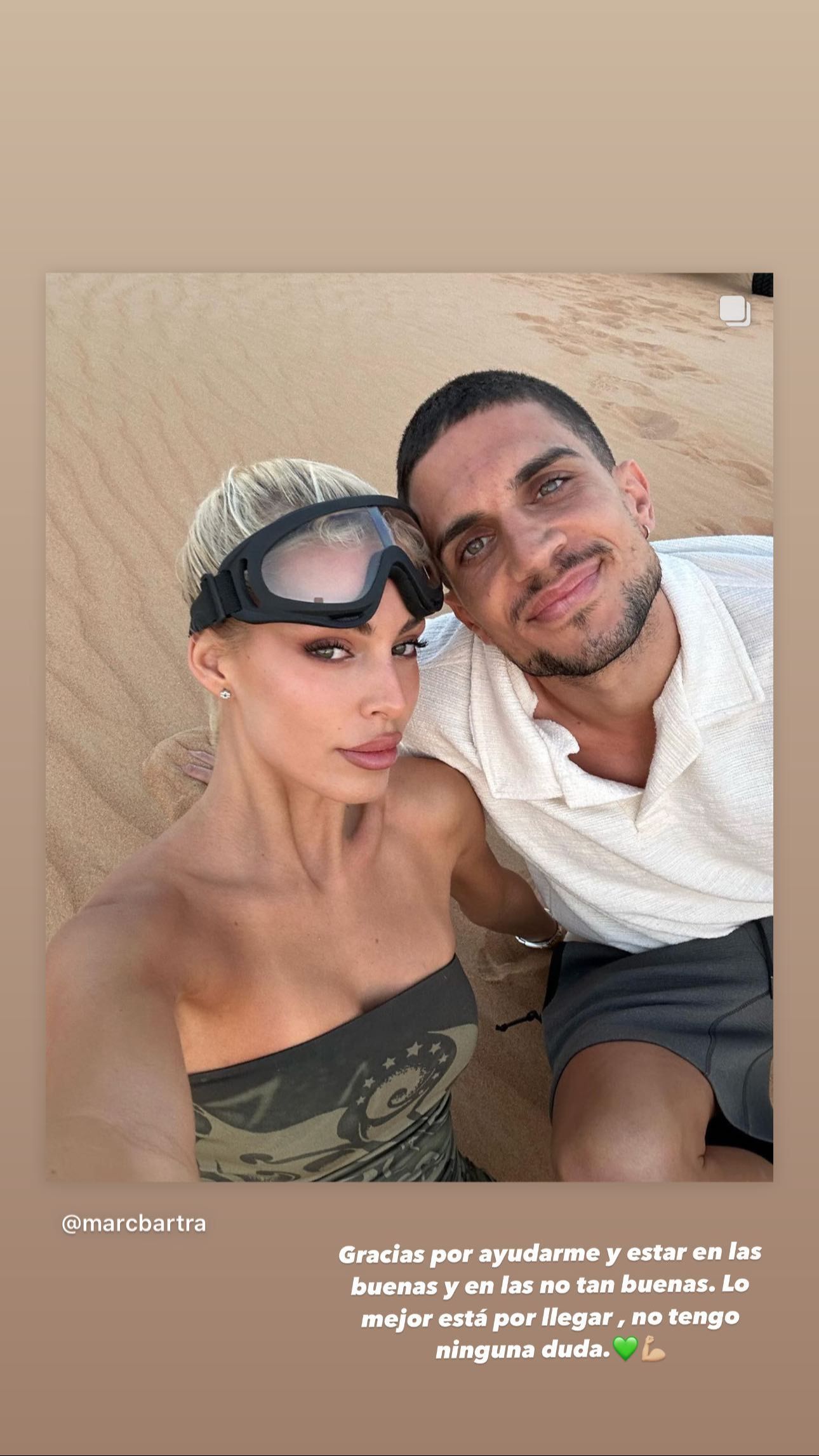La declaración de Marc Bartra a Jessica Goicoechea