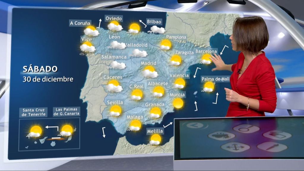 Niebla, frío, olas y viento activan mañana los avisos en ocho provincias, en una jornada de lluvias débiles en el noroeste