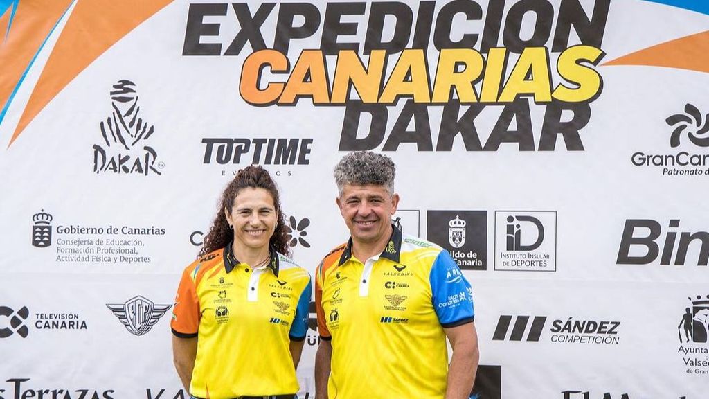 Presentación de la Expedición Canarias Dakar, con Pedro Peñate y Rosa Romero