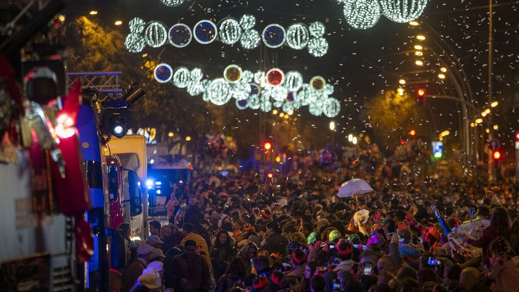 Ambiente durante la cabalgata de Reyes 2023