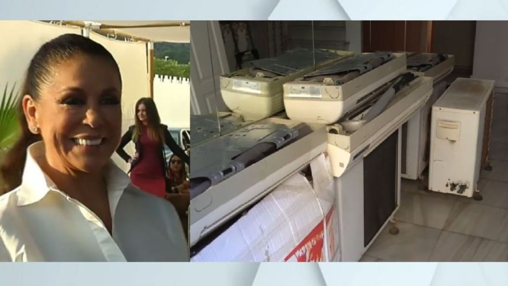 Las imágenes de cómo Isabel Pantoja deja sin puertas, lavabo ni aire acondicionado al nuevo propietario