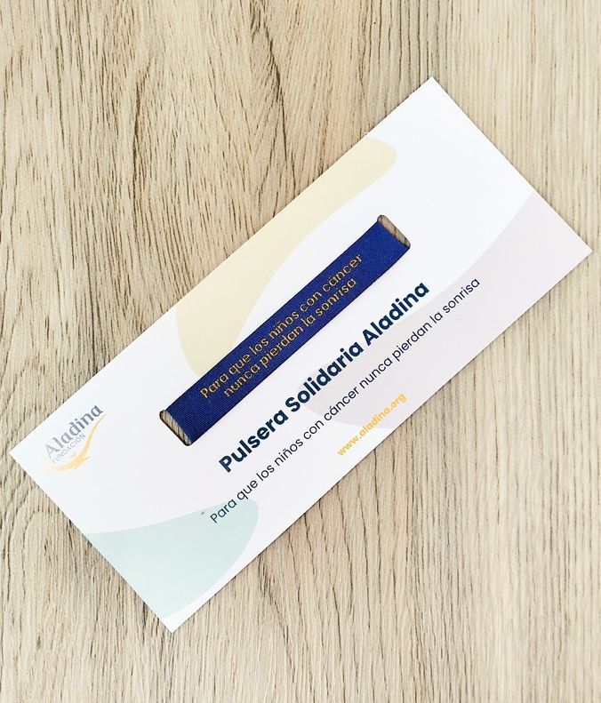 Pulsera solidaria Fundación Aladina