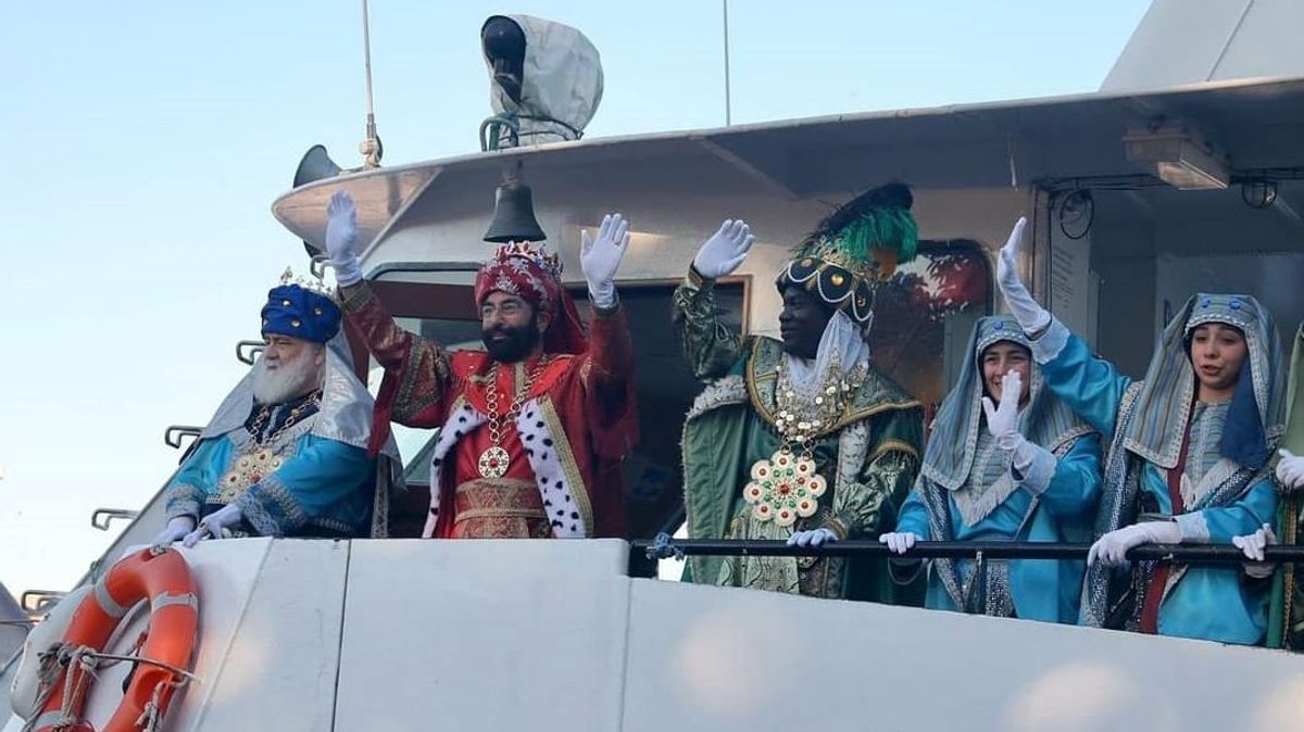 Reyes Magos en barco