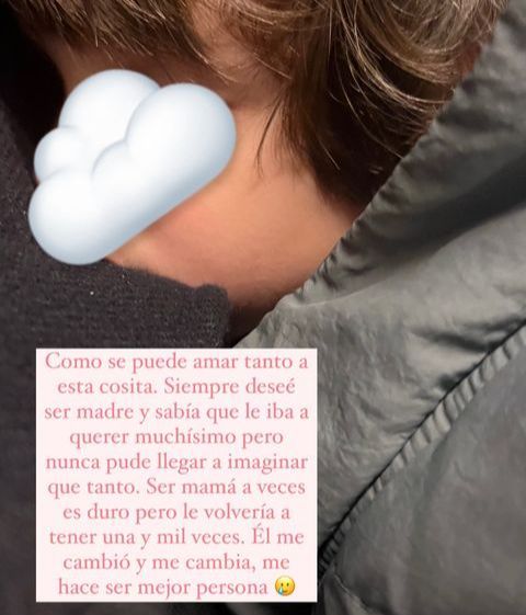 Adara Molinero reflexiona sobre su maternidad