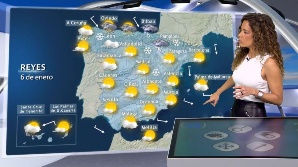 Los Reyes traen un ambiente invernal: frío, nieve y lluvias en Galicia, cornisa cantábrica y Baleares
