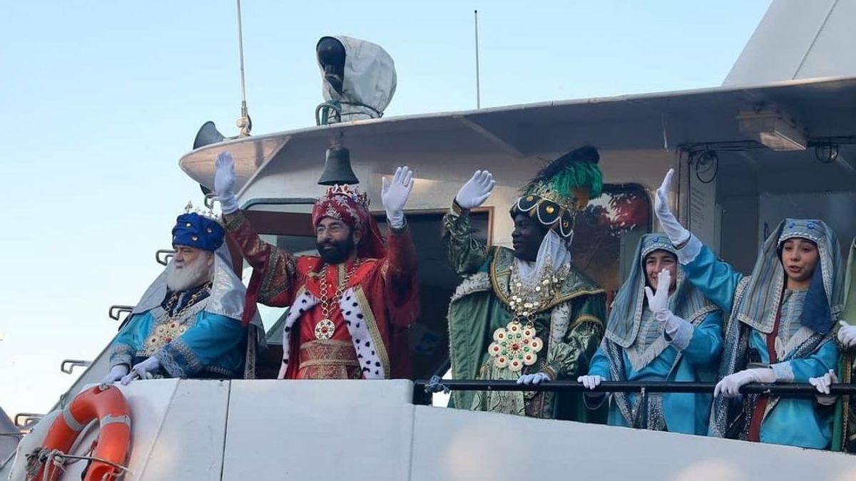 Reyes Magos en barco
