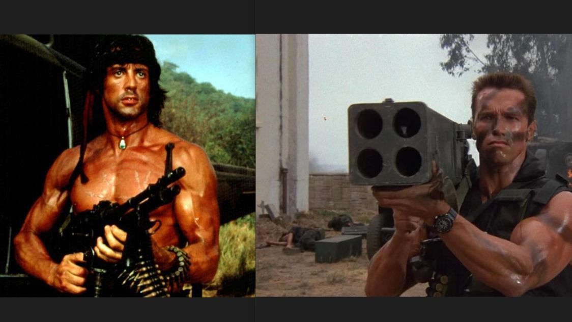 Stallone y Schwarzenegger o la mía es más grande.