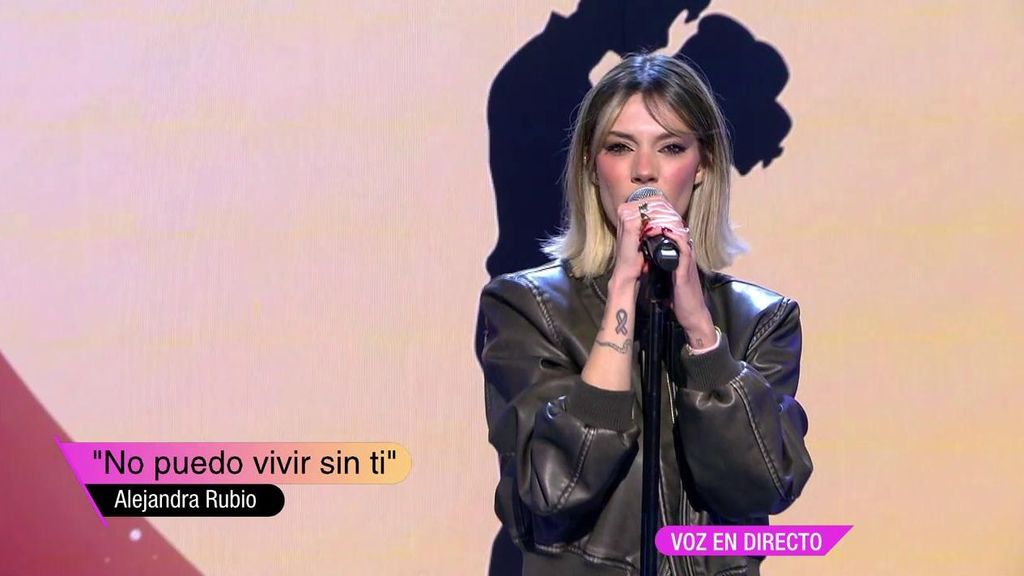 Alejandra Rubio canta 'No puedo vivir sin ti'