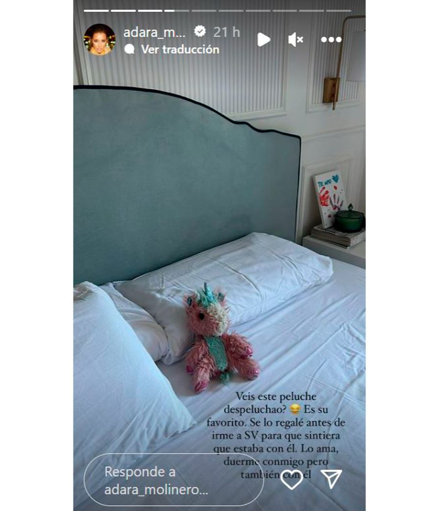 Adara Molinero enseña el regalo que hizo a su hijo Martín antes de entrar en 'Supervivientes'