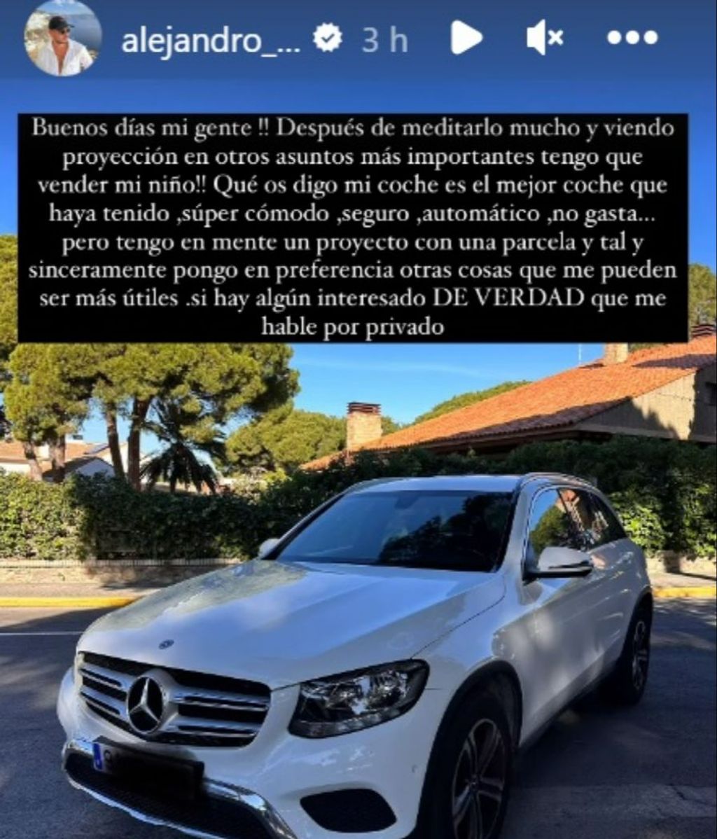 Alejandro Nieto vende su coche
