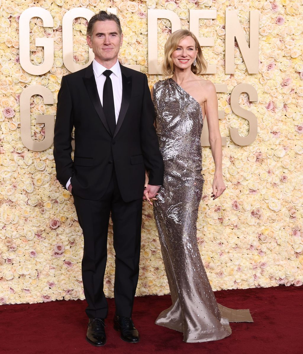 Billy Crudup y Naomi Watts, en los Globos de Oro 2024