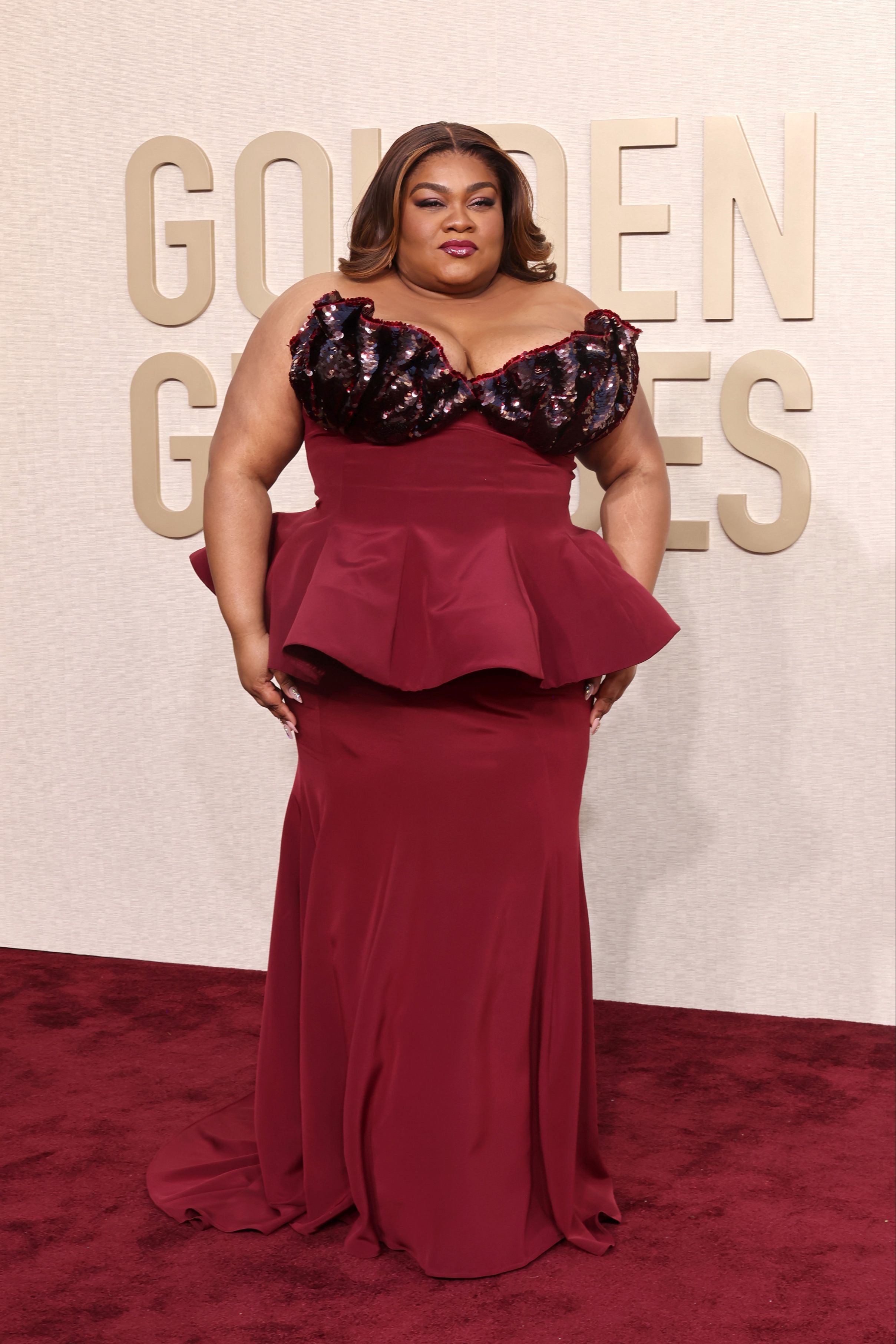 Da’vine Joy R, en los Globos de Oro 2024