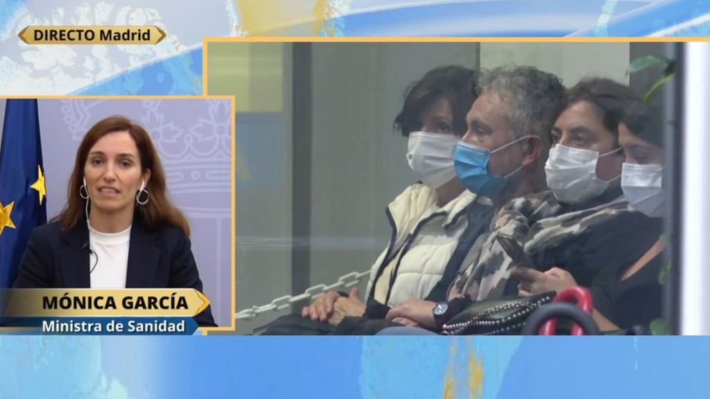 Mónica García, ministra de Sanidad, detalla las medidas ante los repuntes de covid y gripe