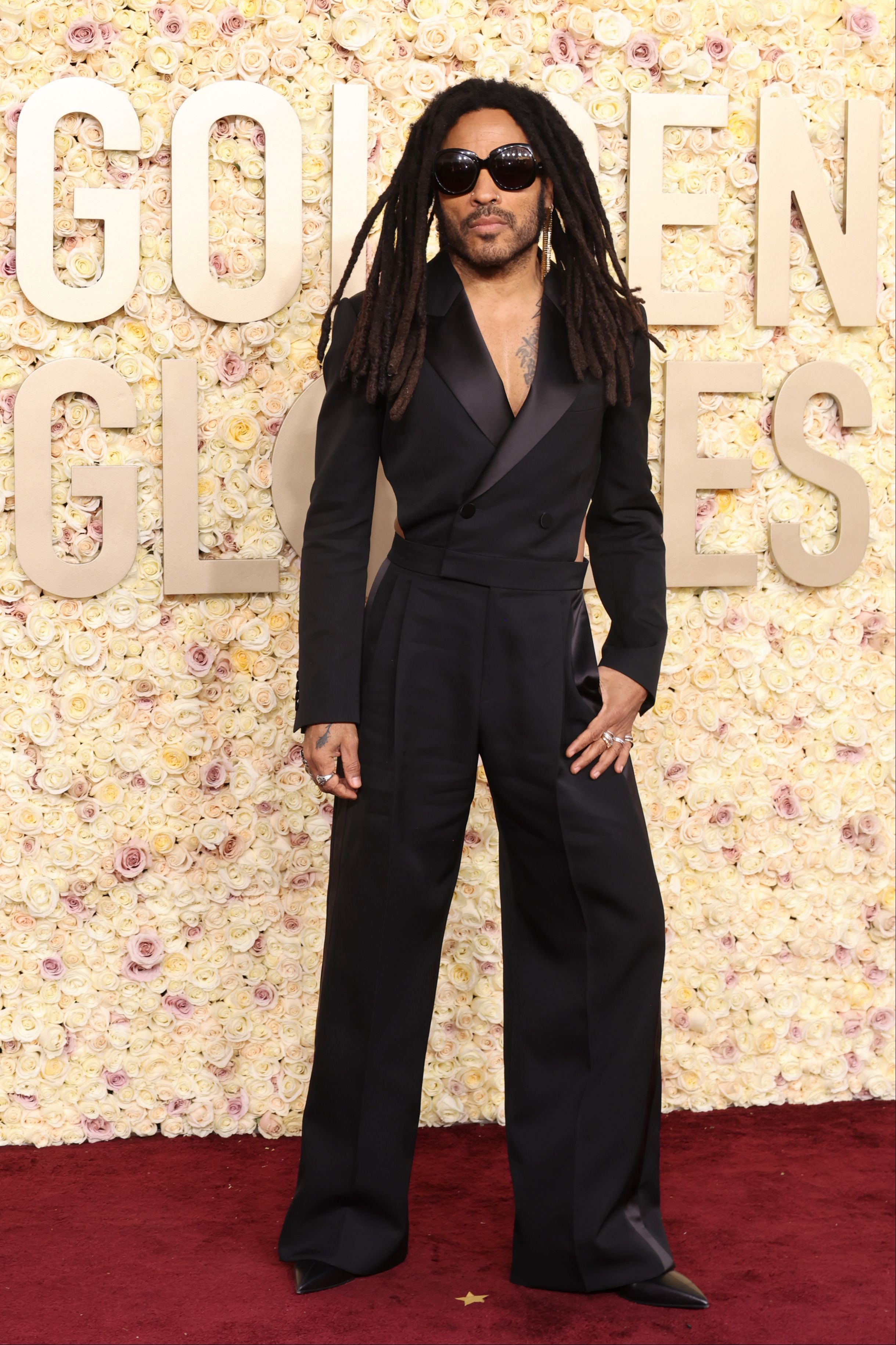 Lenny Kravitz, en los Globos de Oro 2024