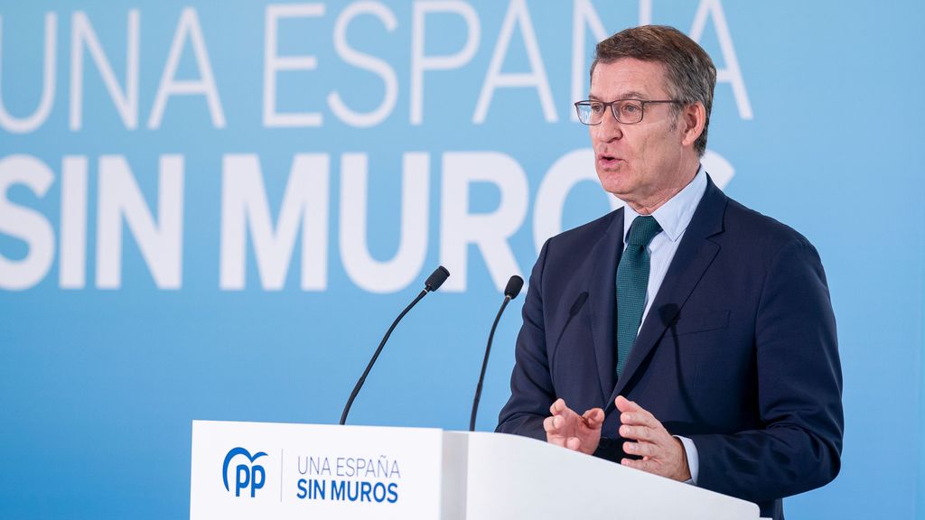 El presidente del PP, Alberto Núñez Feijóo