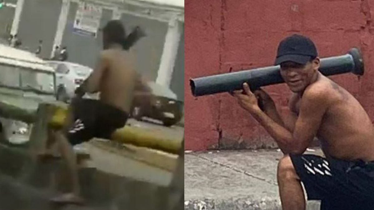 La imagen que se ha vuelto viral de la violencia en Ecuador: no es un bazuca, es un tubo