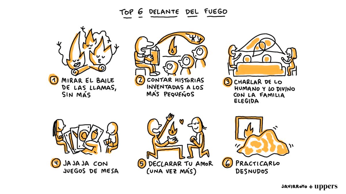 La viñeta de Javirroyo: "Delante del fuego"