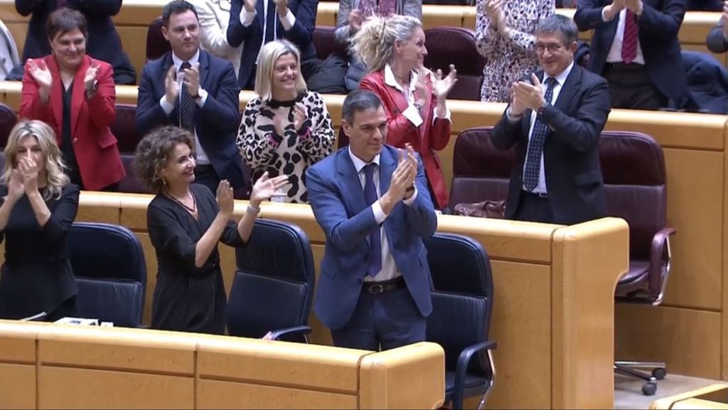 Pedro Sánchez, exultante tras sacar adelante su primer examen de la legislatura: "Bien está lo que bien acaba"