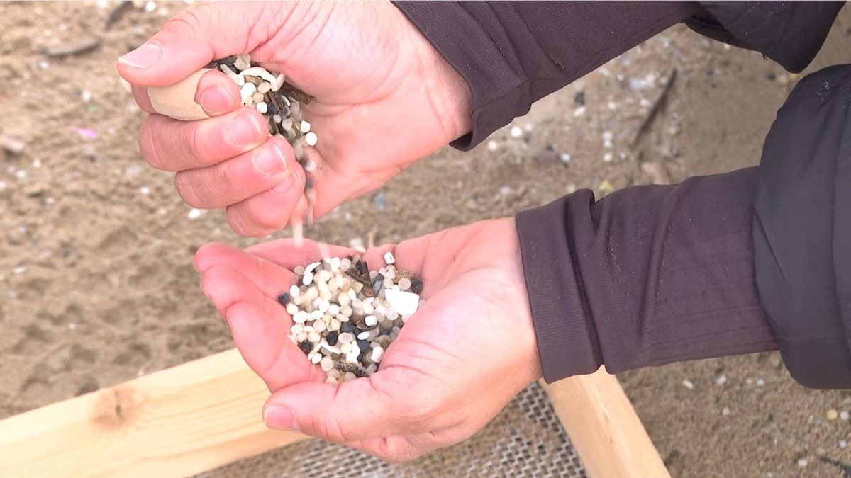 Pellets en las playas de Tarragona