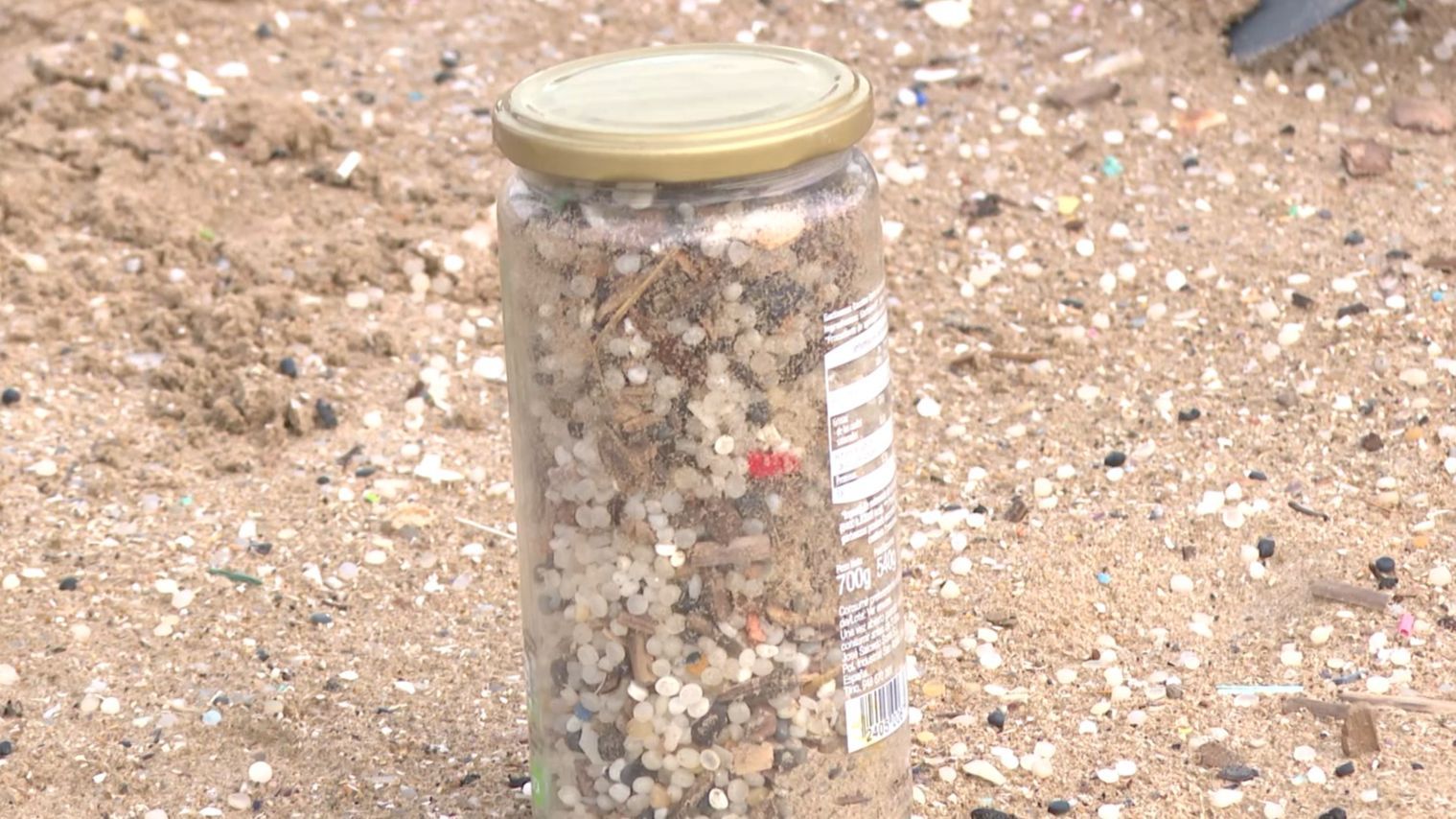 Pellets en las playas de Tarragona