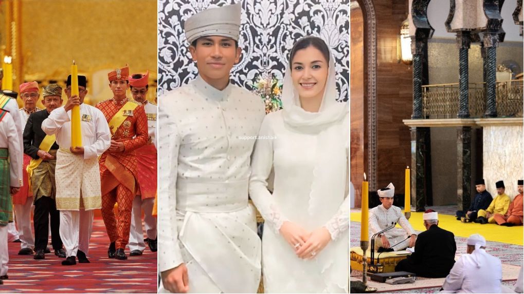 Así está transcurriendo la boda entre el príncipe Abdul Mateen y Anisha Rosnah