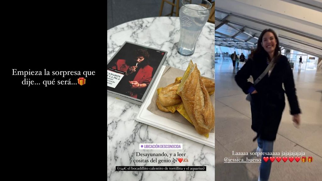 Luitingo da una sorpresa a Jessica Bueno y se planta en Bilbao 'sin avisar'