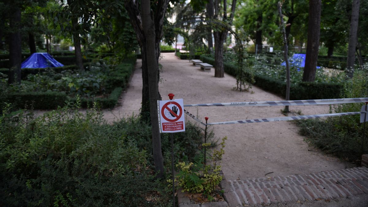 Un parque del barrio madrileño de Carabanchel