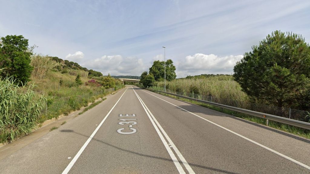 Carretera C-31E a su paso por el término municipal de Mataró, Barcelona