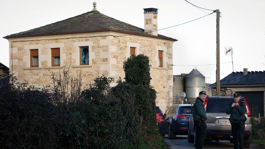 Inmediaciones donde ocurrió el presunto parricidio en Guntín, Lugo