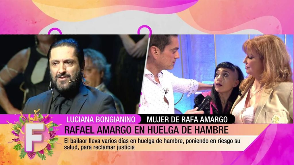La mujer de Rafael Amargo habla de la huelga de hambre del bailaor