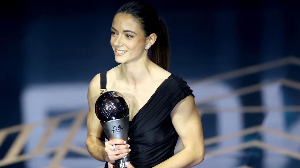 Aitana Bonmatí durante el premio 'The Best'