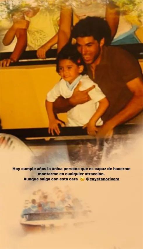 Así ha felicitado Lucía Rivera el cumpleños a su padre