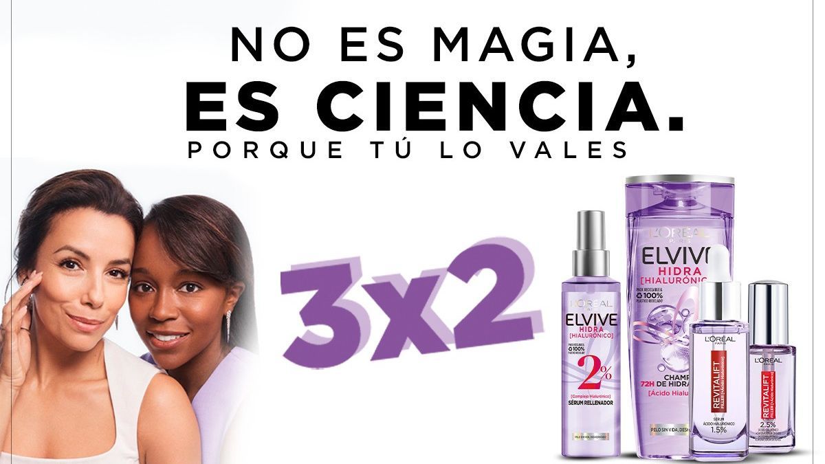 Sérum Revitalift Filler y otros 3 productos con ácido hialurónico de L'Oréal para lucir radiante: ¡aprovecha ya el 3x2!