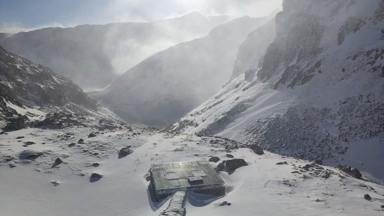 Imagen del lugar en el que está enclavado el refugio
