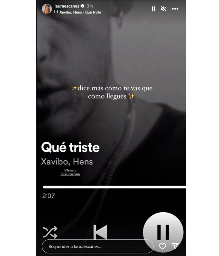 Laura Escanes reacciona a la canción de Álvaro de Luna