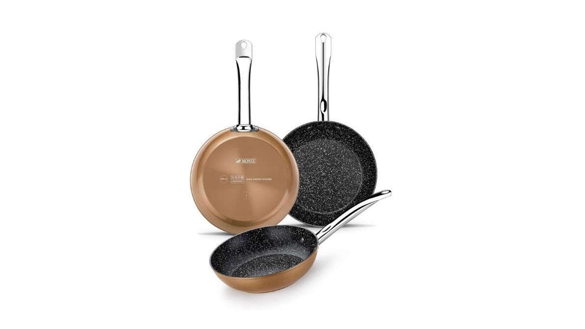 Set de 3 Sartenes Monix Copper