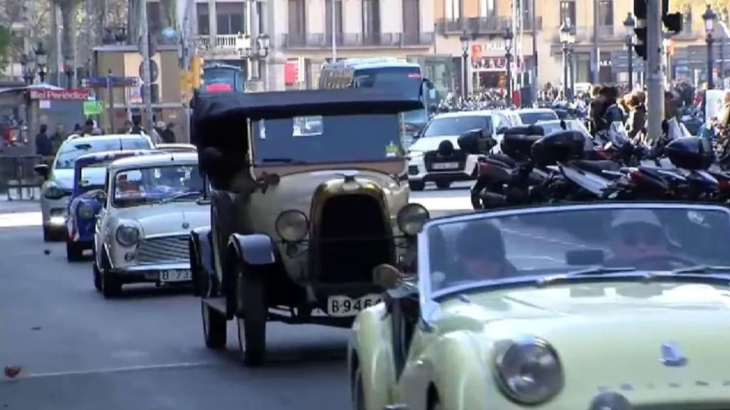 Coches clásicos en Barcelona