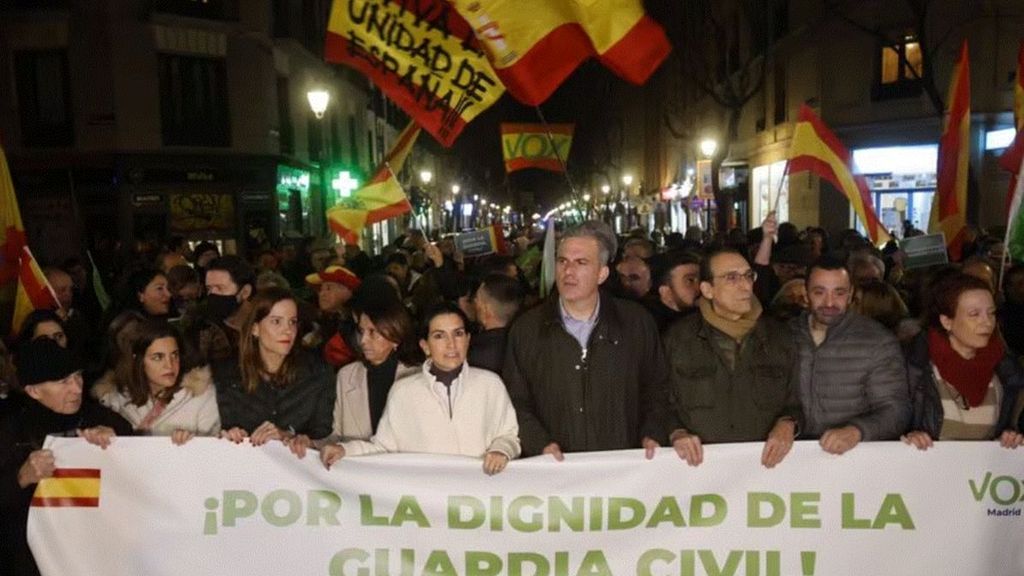 Guardia Civil, saca tu fusil, Vox protesta contra el estreno en Madrid de la obra ‘Altsasu’
