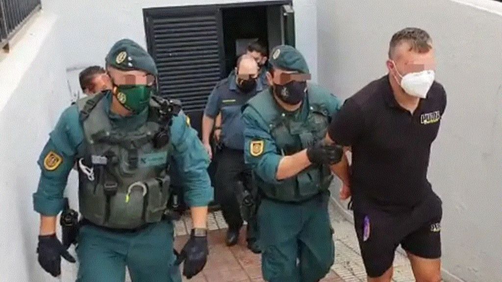 Una imagen de la detención de Antonio Tejón, del clan de los Castaña