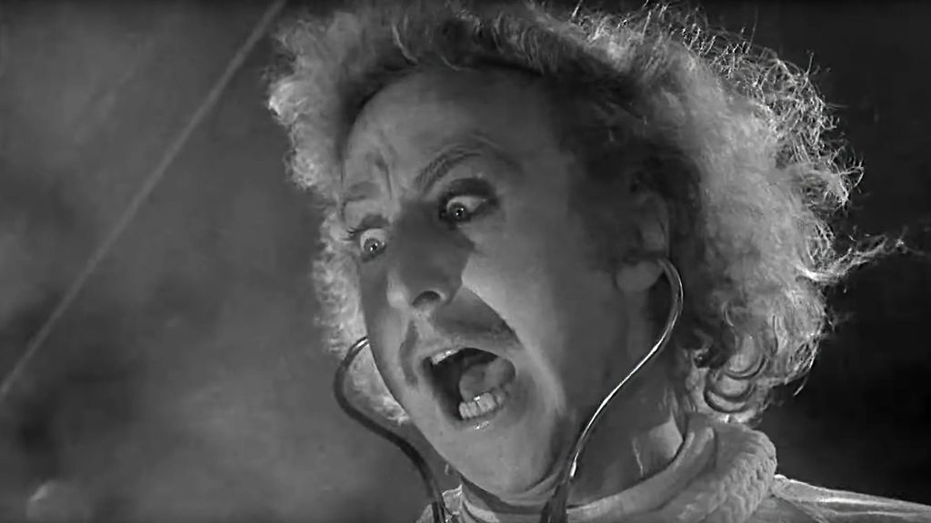 Gene Wilder, más hilarante que nunca, en 'Young Frankenstein'.