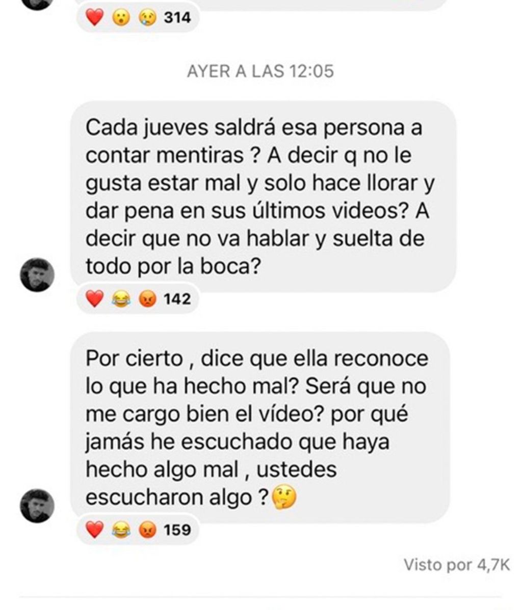 La respuesta de Samuel Chávez al último vídeo de Tania Déniz