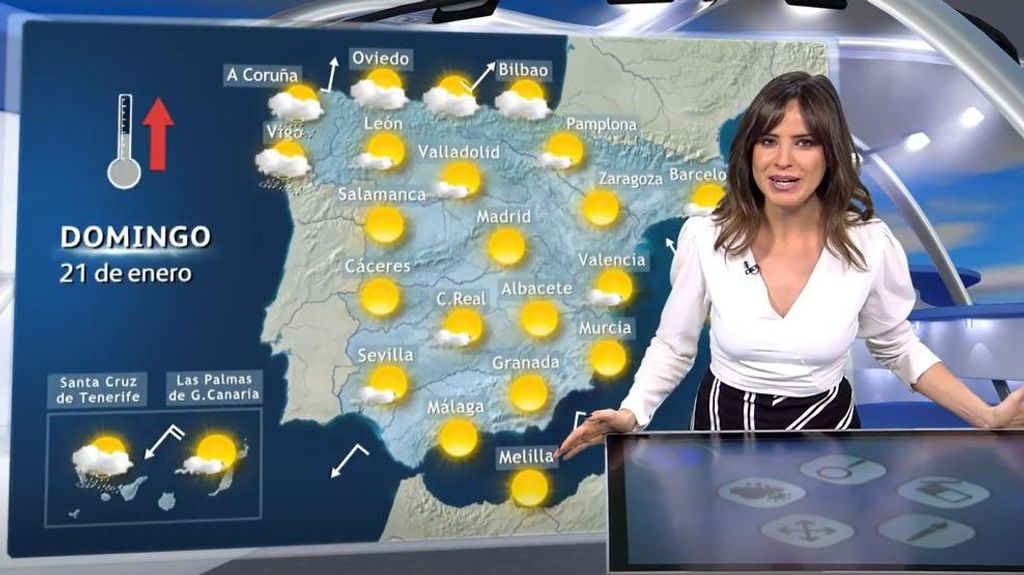 Siguen las heladas, pero las temperaturas suben mañana en todo el país