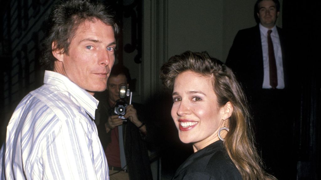 Christopher Reeve con su esposa, Dana