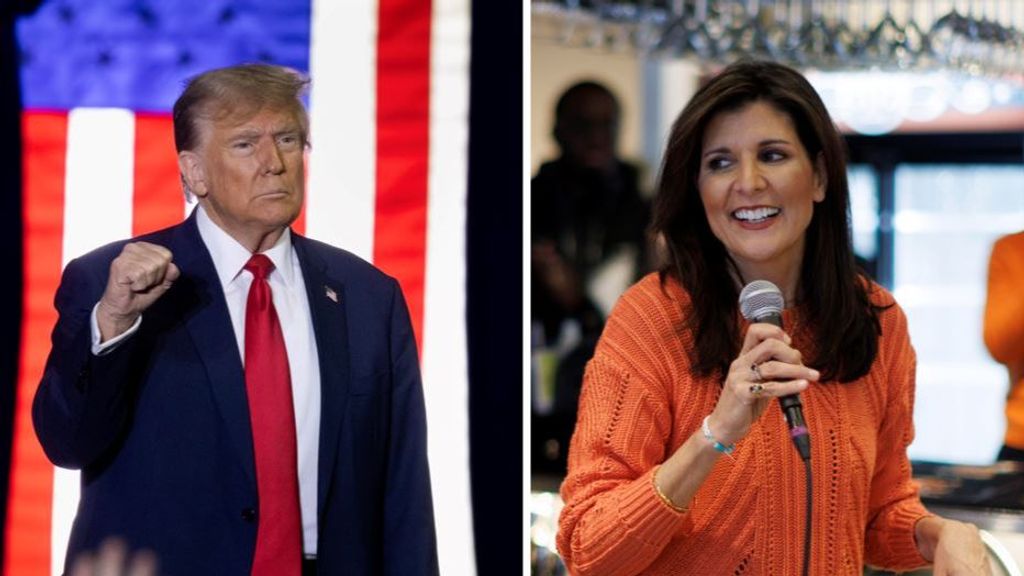 Donald Trump y Nikki Haley luchan por el voto republicano en New Hampshire