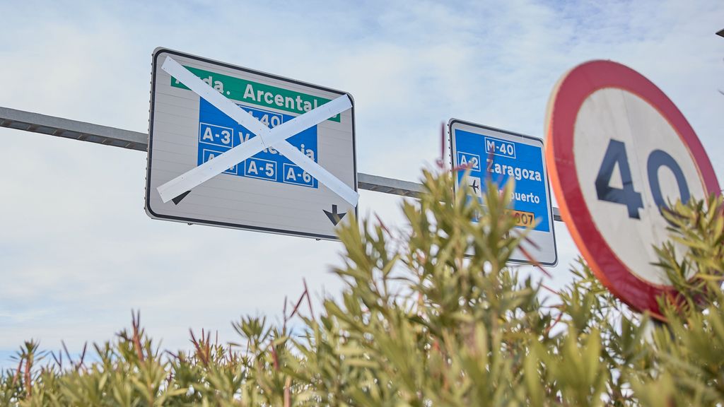 La Avenida Arcentales cortada por las obras en los accesos del Estadio Civitas Metropolitano