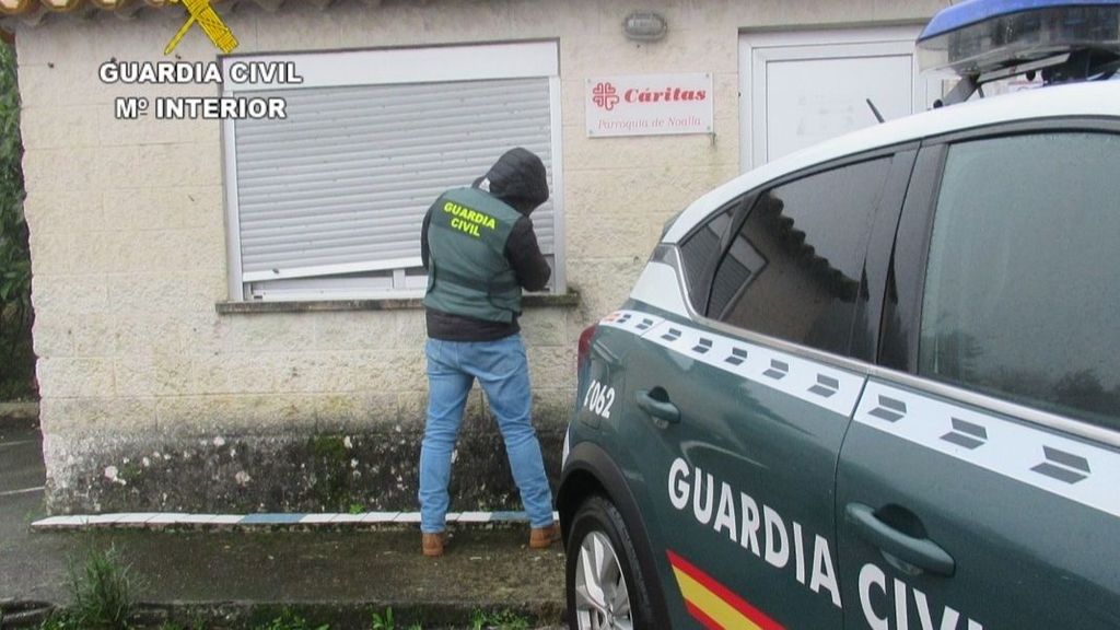 Foto de la investigación de la Guardia Civil