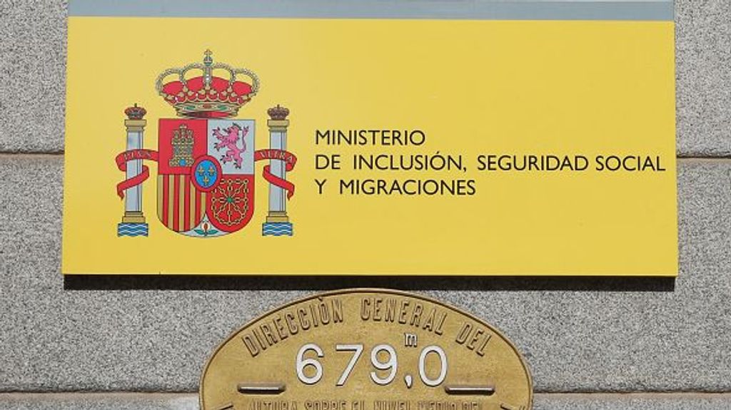 Placa del ministerio de inclusión, seguridad social y migraciones